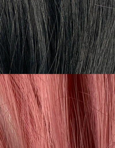 Color:Ombre Black Pink$
